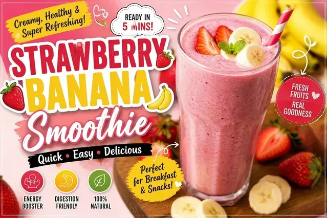 Strawberry Banana Smoothie Recipe for a Creamy Healthy Breakfast 6 Introduction