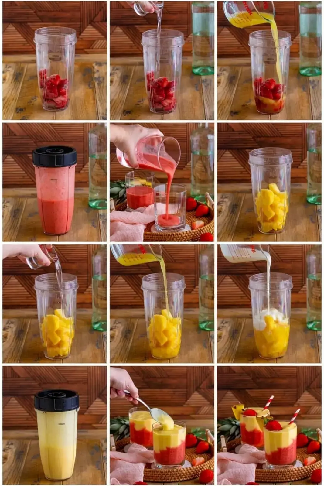 Easy Strawberry Pina Colada Mocktail Recipe 11 HOW TO MAKE A STRAWBERRY PINA COLADA, STEP BY STEP