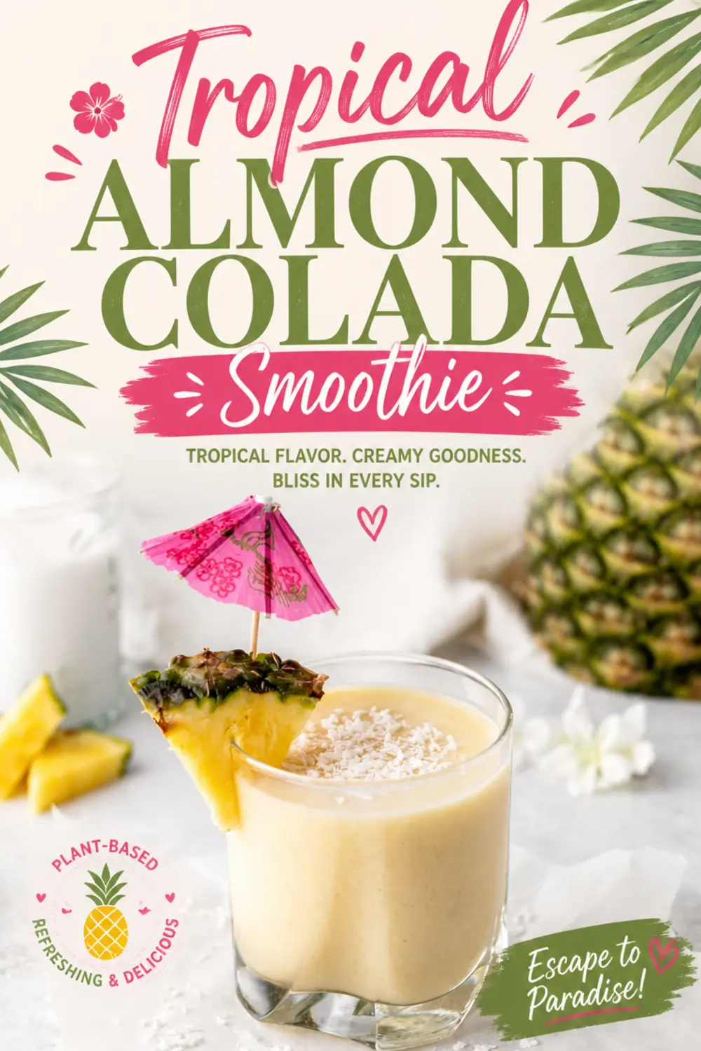 Tropical Almond Colada Smoothie