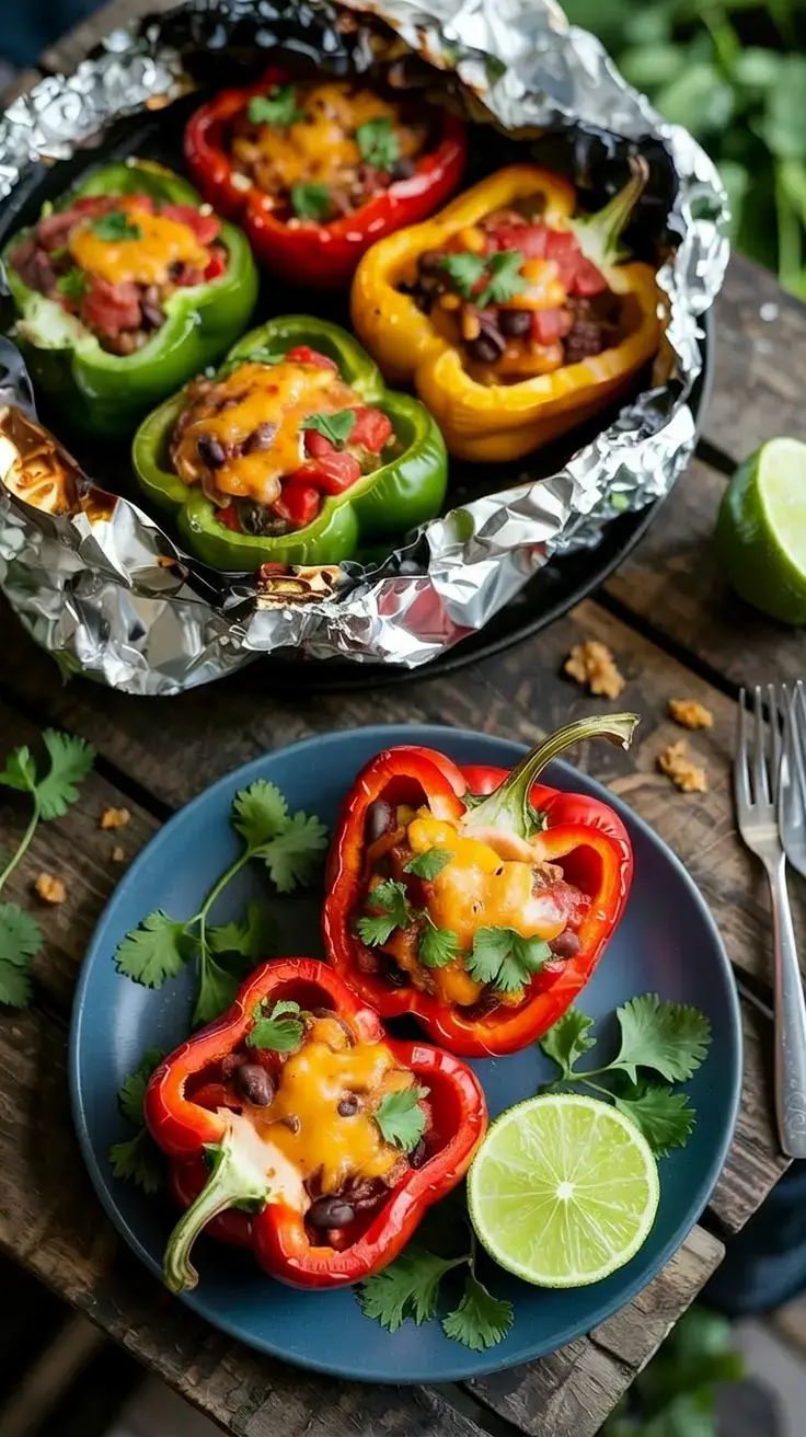 Vegetarian Camping Meals: Easy and Delicious Ideas for Your Next Trip 6 6. Campfire Stuffed Peppers