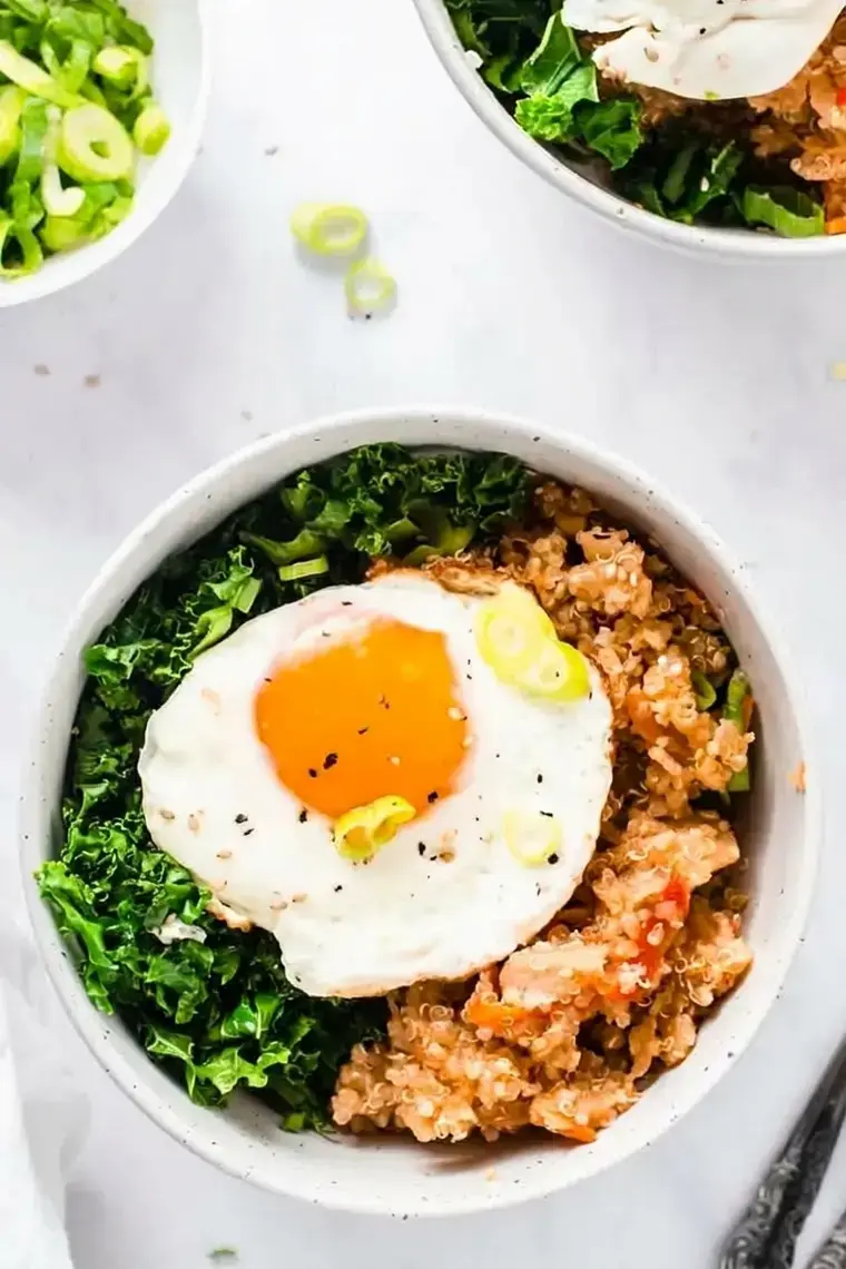 What Does Kimchi Taste Like? A Guide to Flavor, Spice, and Texture 3 Spicy Kimchi Quinoa Bowls