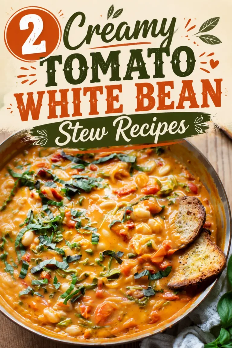 2 Creamy Tomato White Bean Stew Recipes