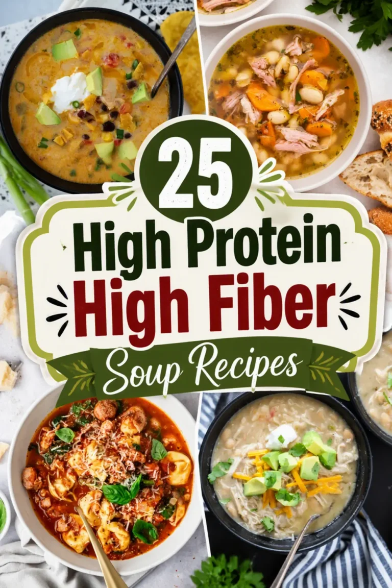 25 High Protein High Fiber Soup Recipes