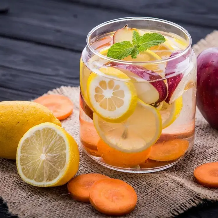 35 Fruit-Infused Water Recipes for Healthy, Sugar-Free Hydration 3 35 Fruit-Infused Water Recipes, Apple Carrot