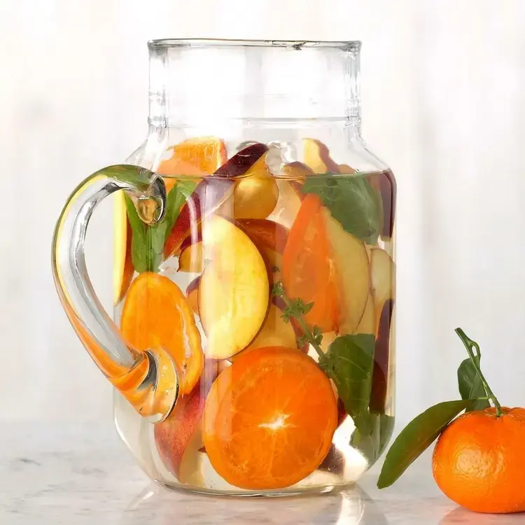 35 Fruit-Infused Water Recipes for Healthy, Sugar-Free Hydration 32 35 Fruit-Infused Water Recipes, Nectarine, Basil and Clementine