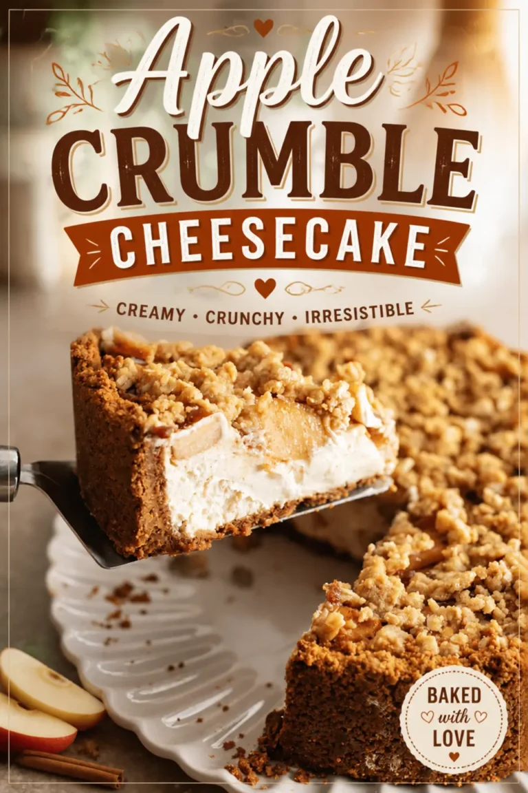 Apple Crumble Cheesecake