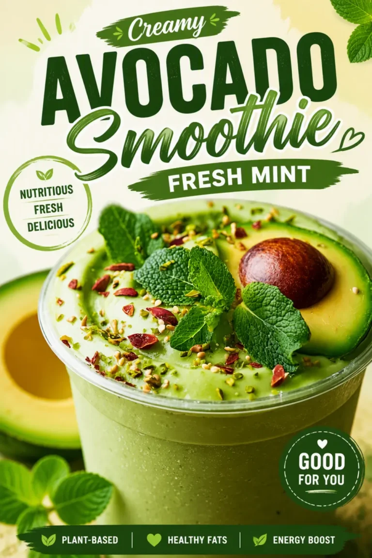 Avocado Smoothie Fresh Mint Transparent Image Free Download