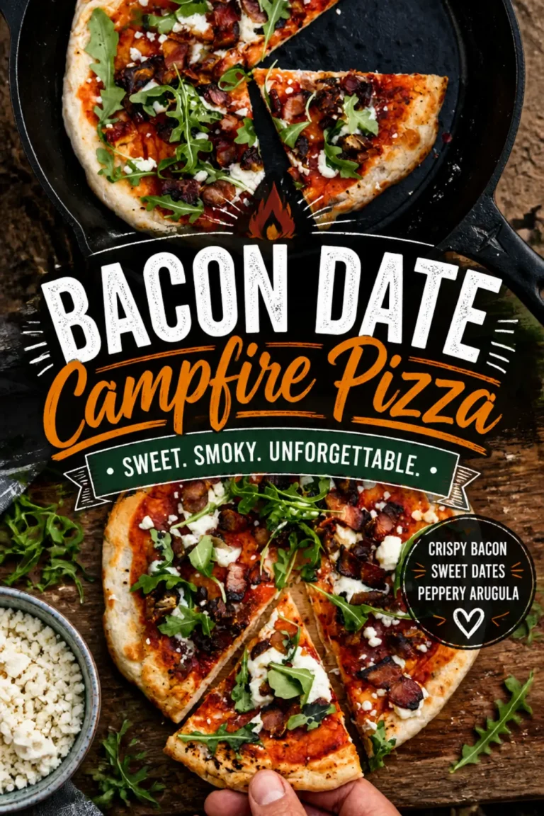 Bacon Date Campfire Pizza