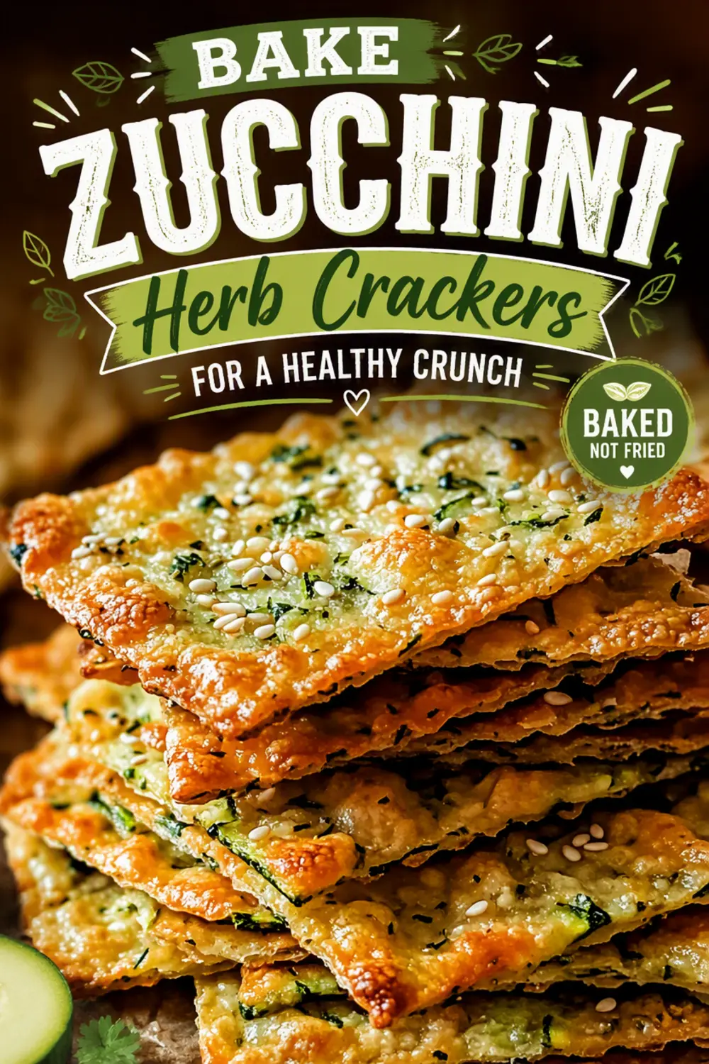 Bake Zucchini Herb Crackers For A Healthy Crunch