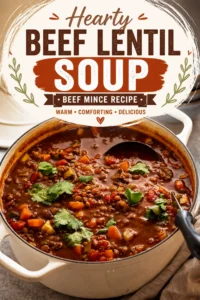 Beef Lentil Soup Beef Mince Recipe