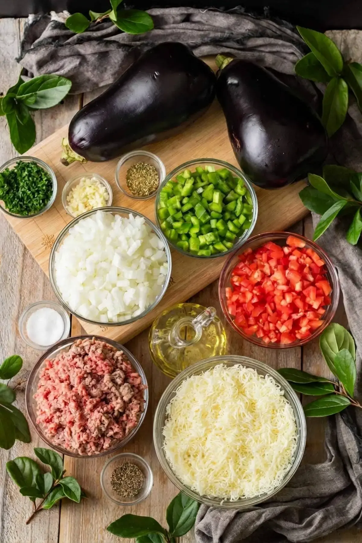 Berenjenas Rellenas, Ingredients