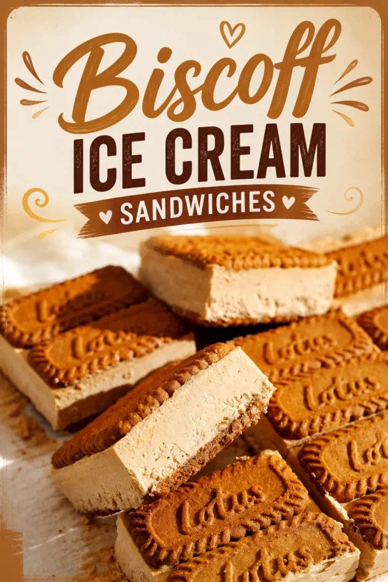 Biscoff Ice Cream Sandwiches