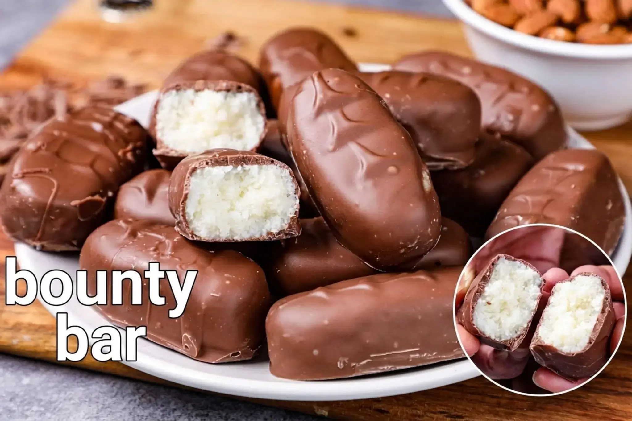 Bounty Chocolate Recipe Bounty Bar, How to make bounty bar with step by step photo