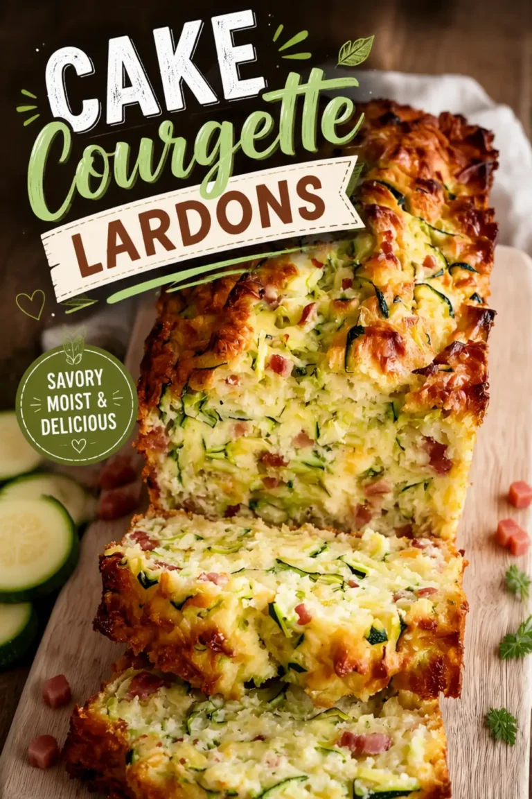 Cake Courgette Lardons