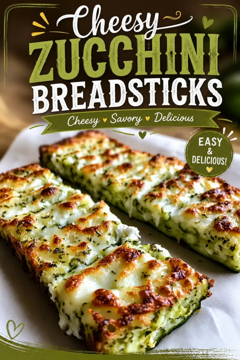 Cheesy Zucchini Breadsticks
