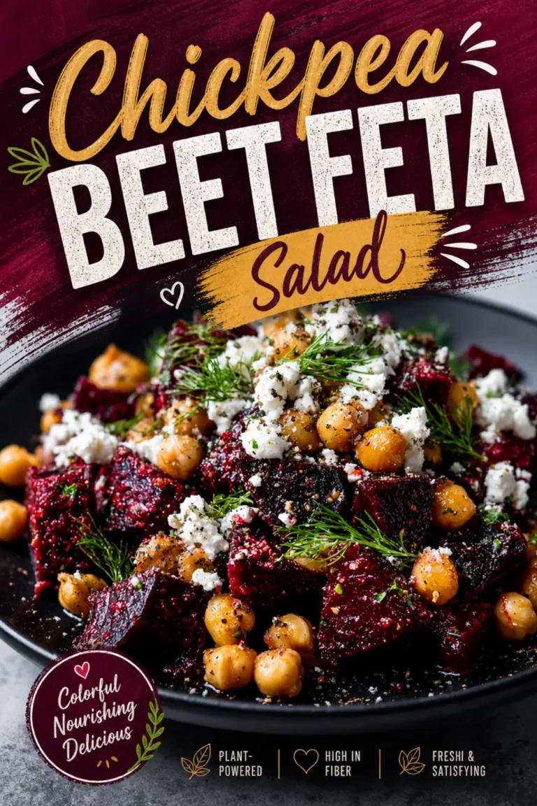 Chickpea Beet Feta Salad