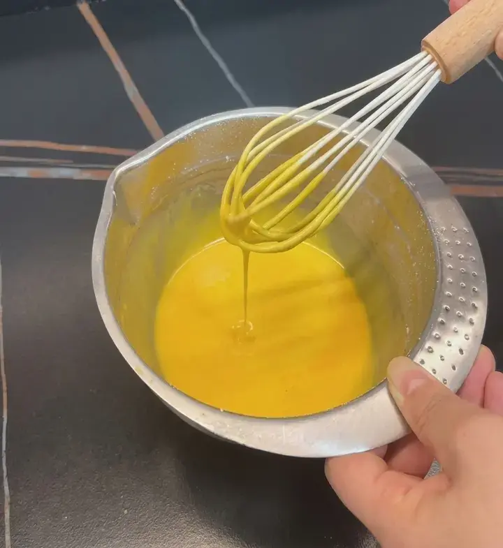 Chinese Swiss Roll, Step 2: Make the Egg Yolk Batter