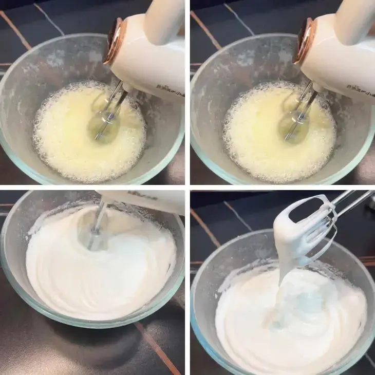Chinese Swiss Roll, Step 3: Whip the Egg Whites