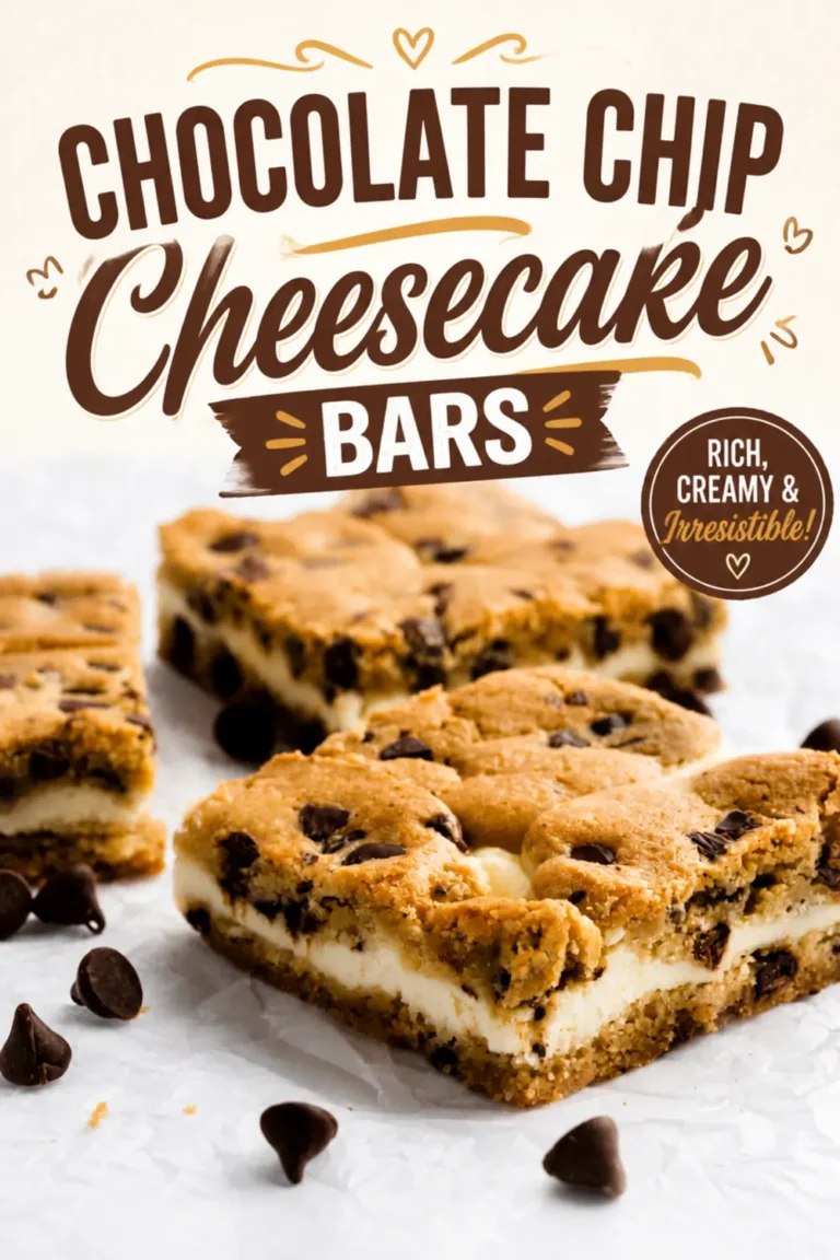 Chocolate Chip Cheesecake Bars