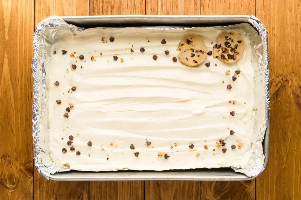 Chocolate Chip Cheesecake Bars for Easy Parties and Holidays 21 Chocolate Chip Cheesecake Bars, Top, Bake, and Cool