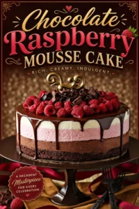 Chocolate Raspberry Mousse Cake