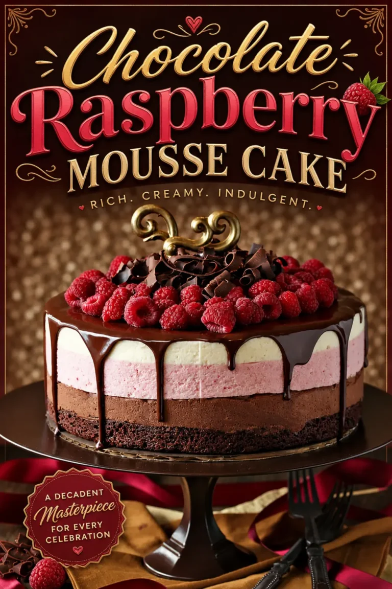 Chocolate Raspberry Mousse Cake