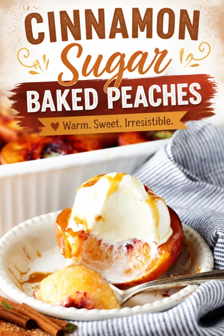 Cinnamon Sugar Baked Peaches for an Easy Summer Dessert 6 Cinnamon Sugar Baked Peaches