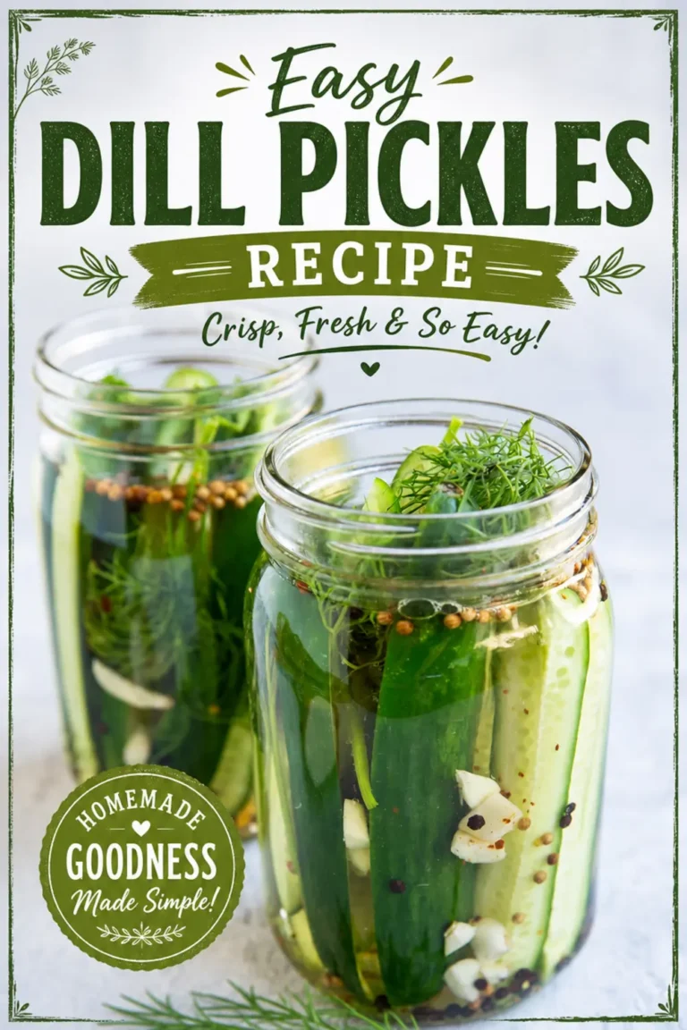 Easy Dill Pickles Recipe