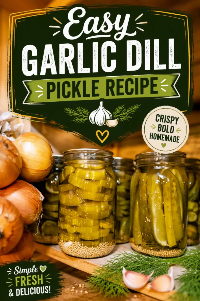 Easy Garlic Dill Pickle Recipe