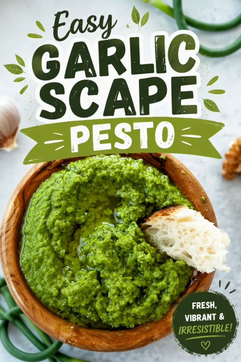 Easy Garlic Scape Pesto