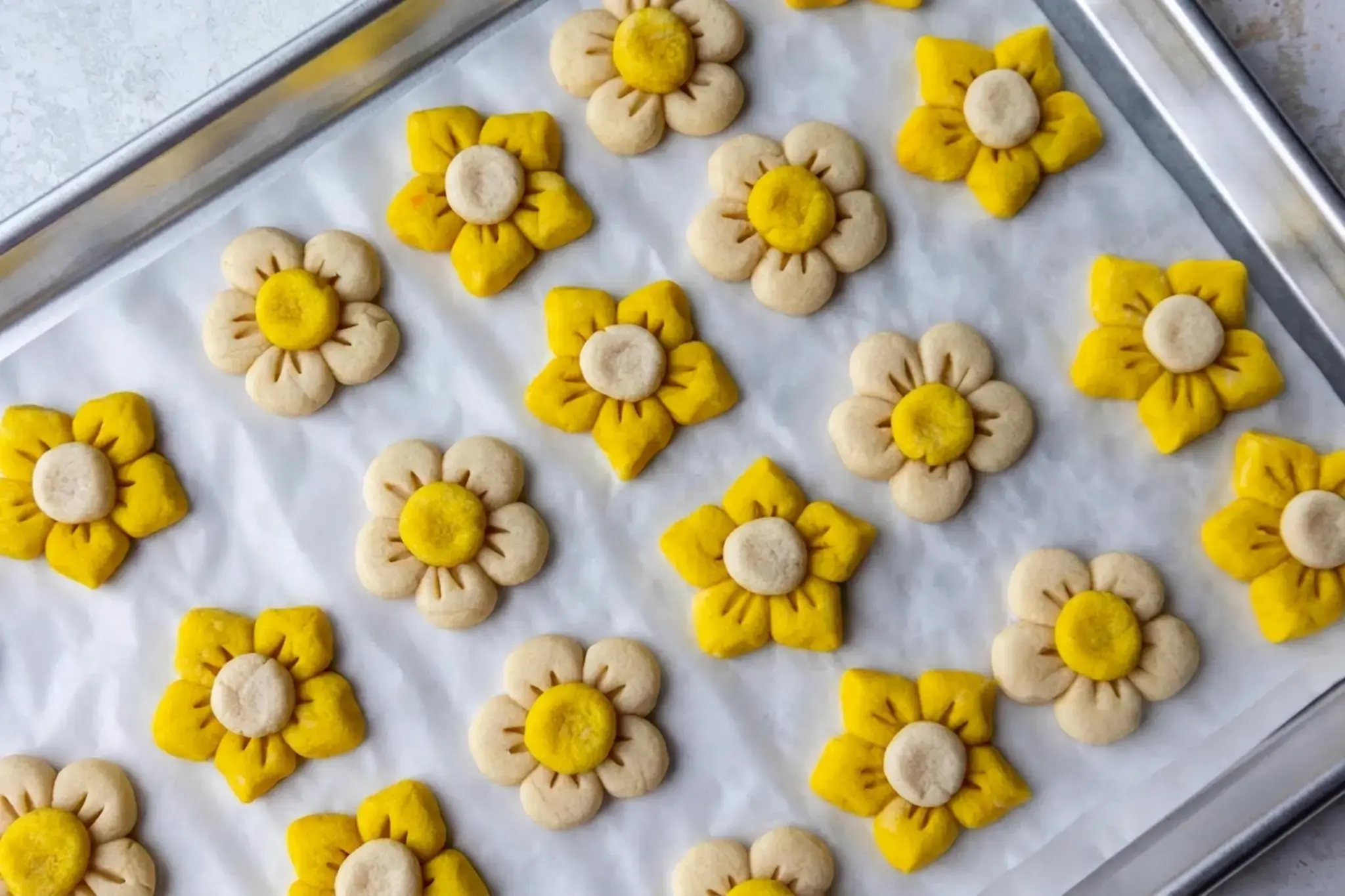 Flower Cookies, Color Variations