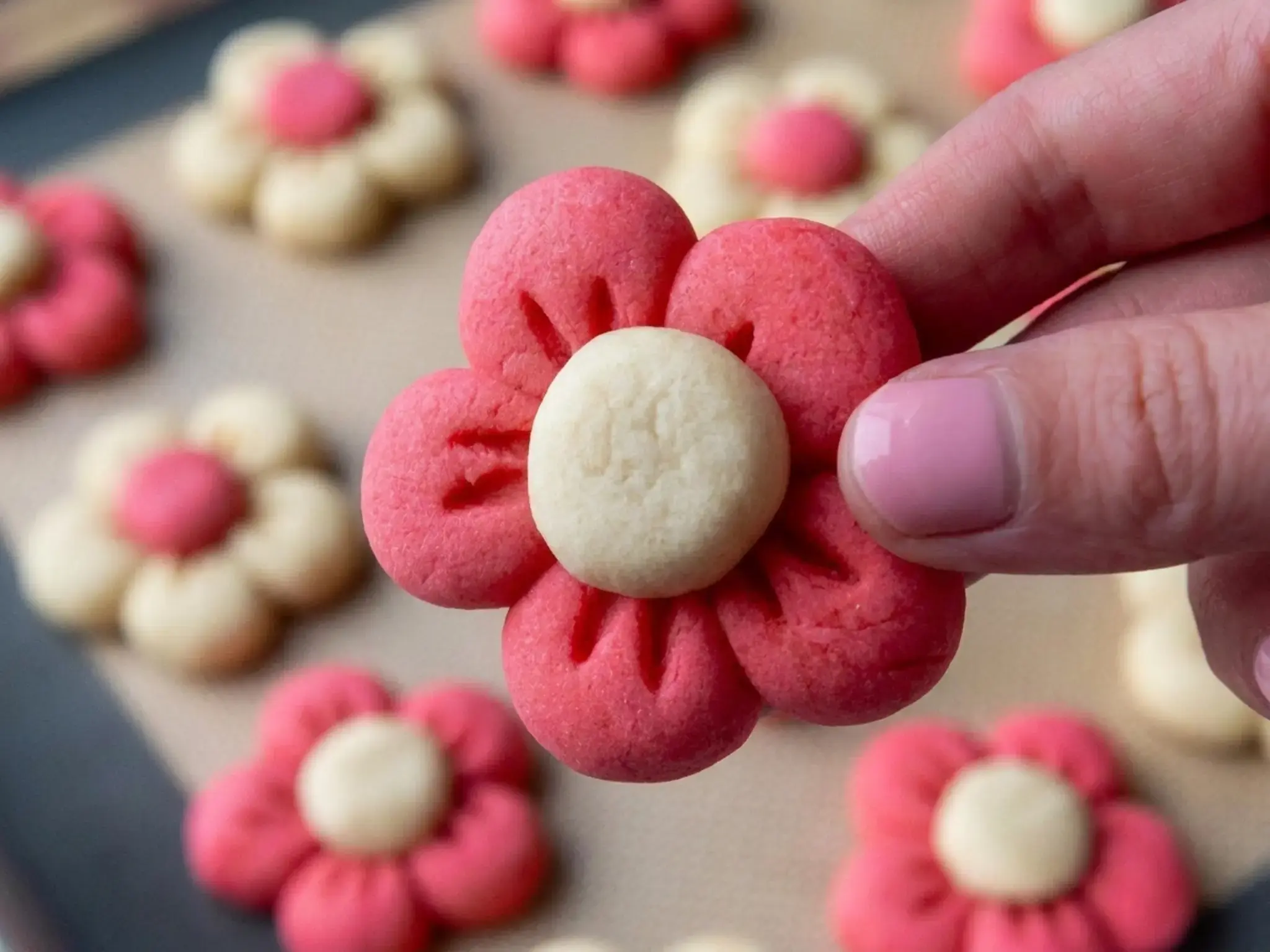 Flower Cookies, Making These Flower Cookies in Advance