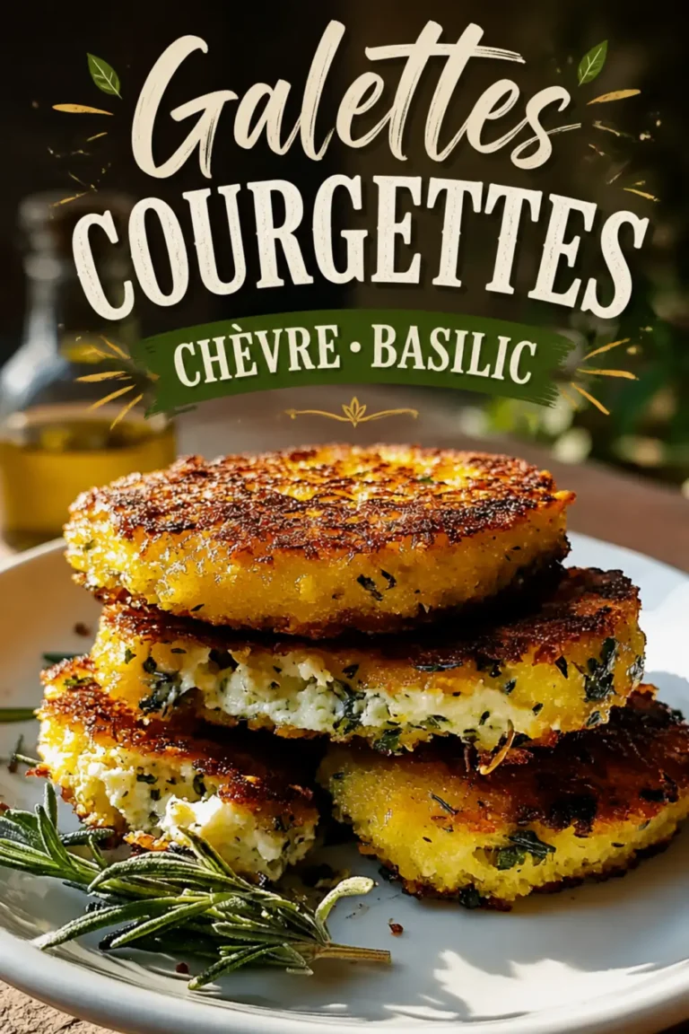Galettes Courgettes Chèvre Basilic