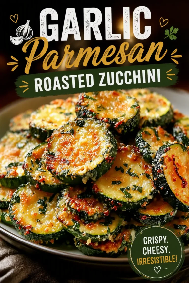 Garlic Parmesan Roasted Zucchini