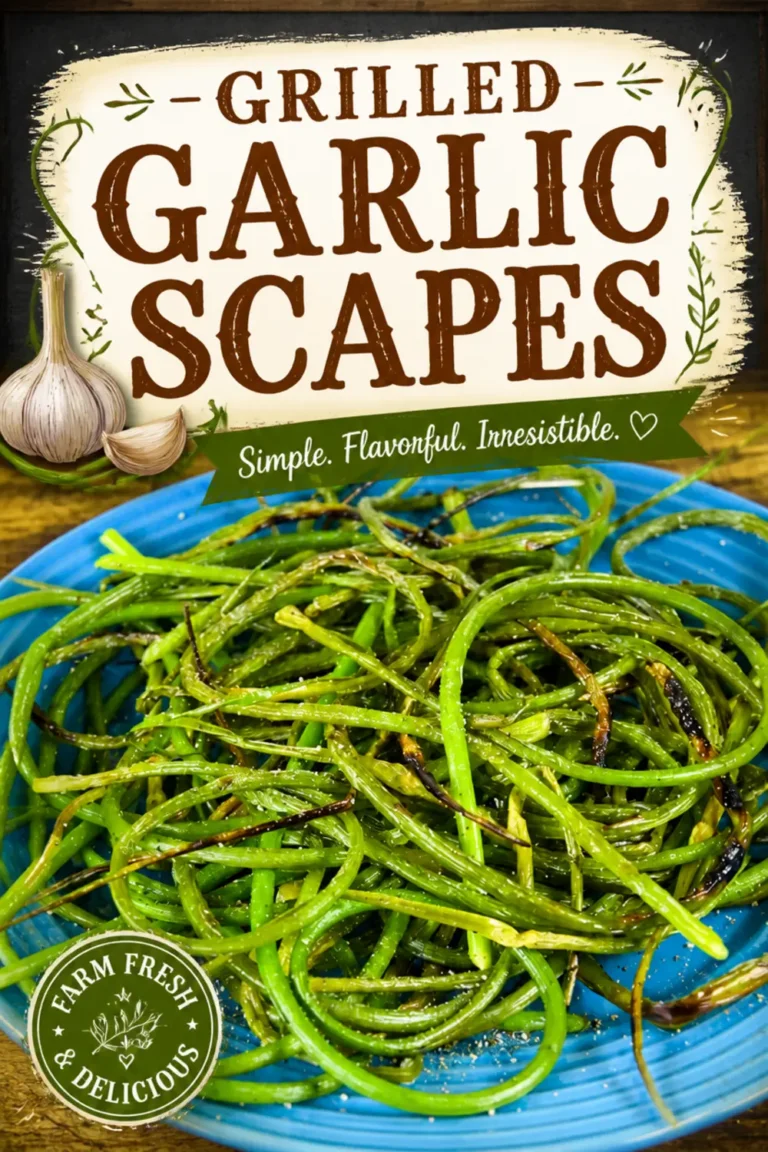 Grilled Garlic Scapes