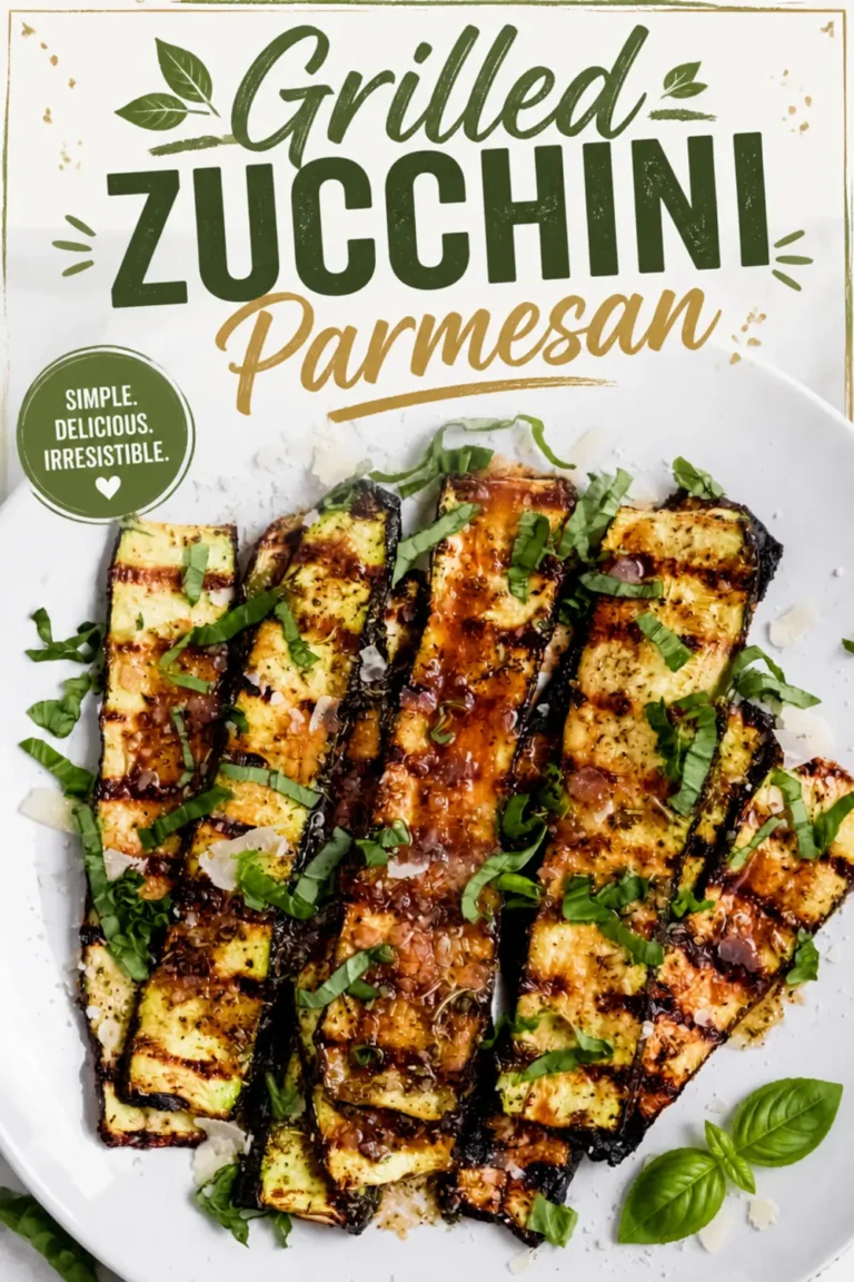 Grilled Zucchini Parmesan