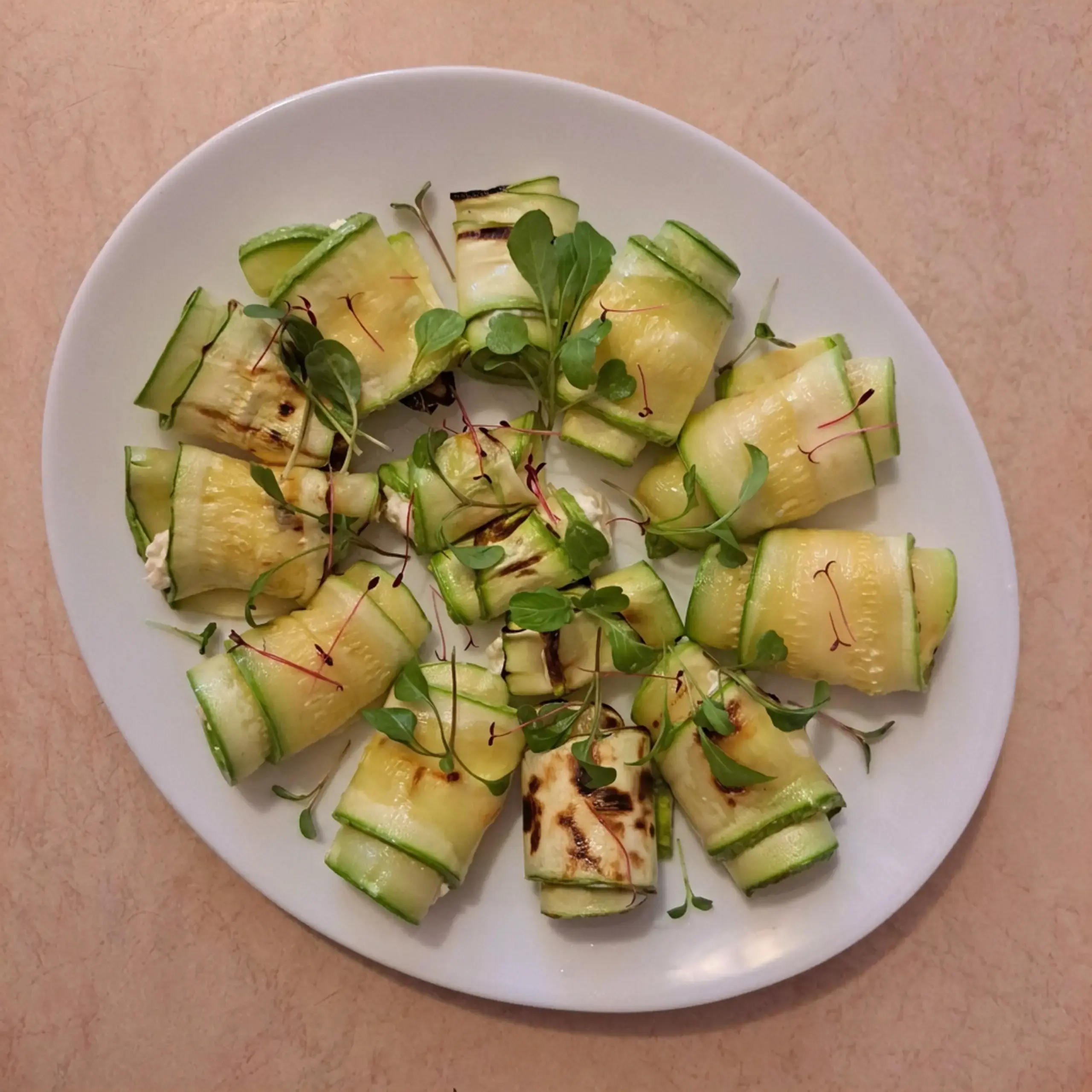 Grilled Zucchini Rolls With Microgreens, What Are Grilled Zucchini Rolls with Microgreens