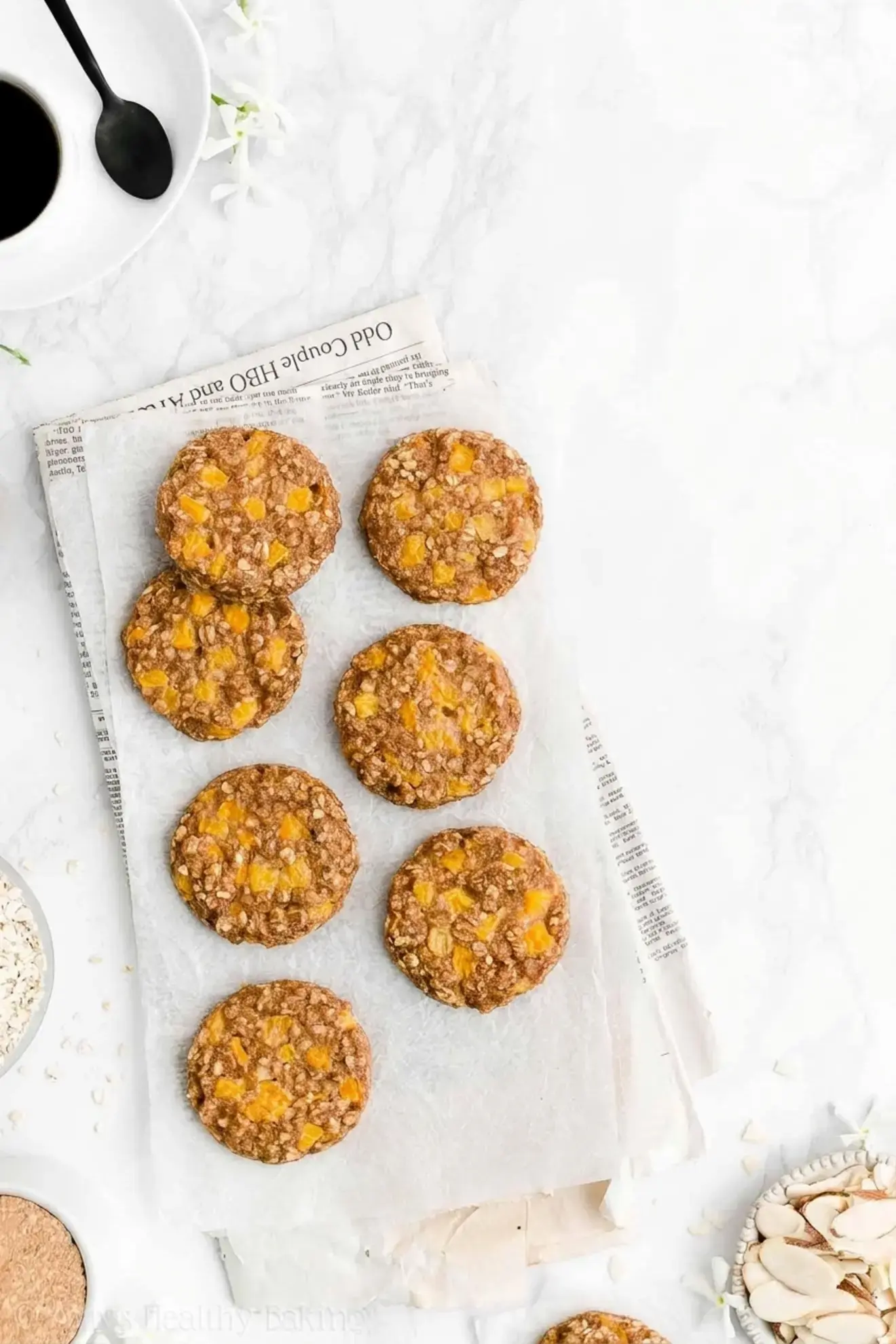 Healthy Peach Oatmeal Breakfast Cookies, Ingredients for Healthy Peach Oatmeal Breakfast Cookies
