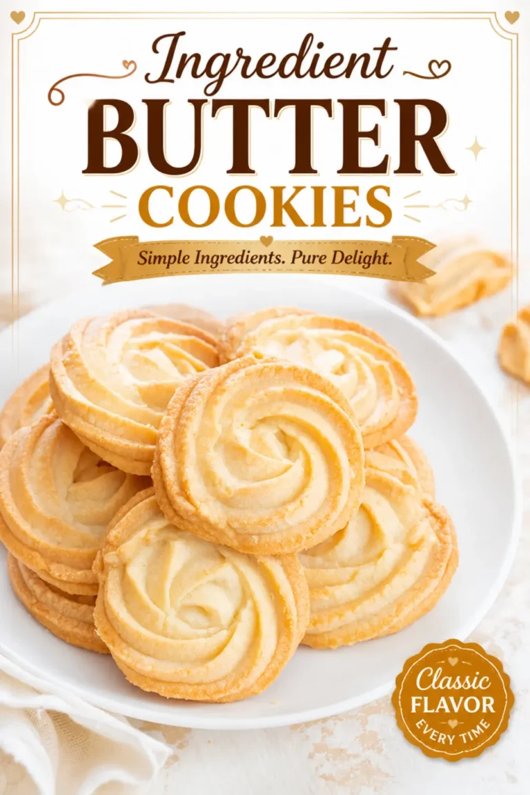 Ingredient Butter Cookies