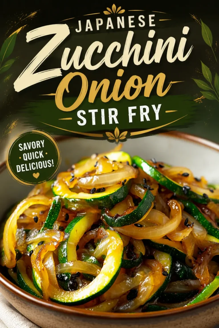 Japanese Zucchini Onion Stir Fry