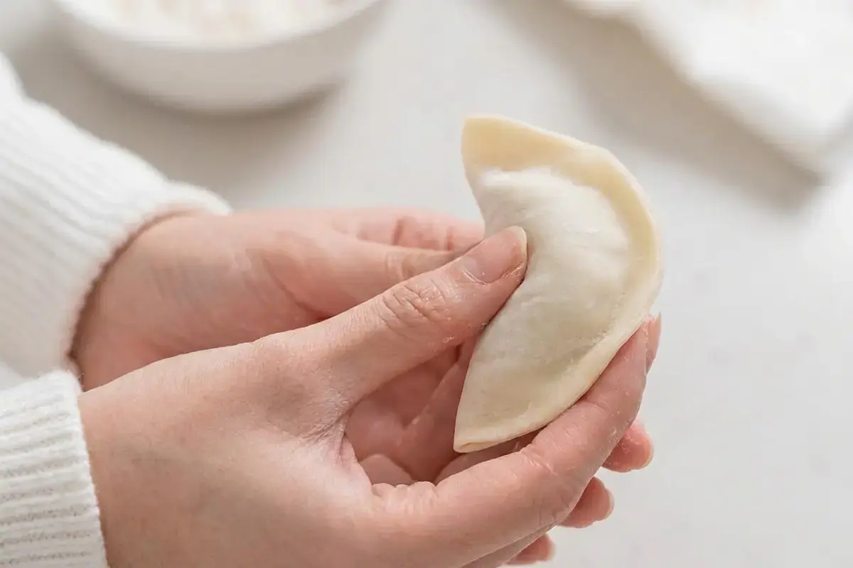 Kimchi Mandu Korean Kimchi Dumplings, Assemble the Kimchi Mandu