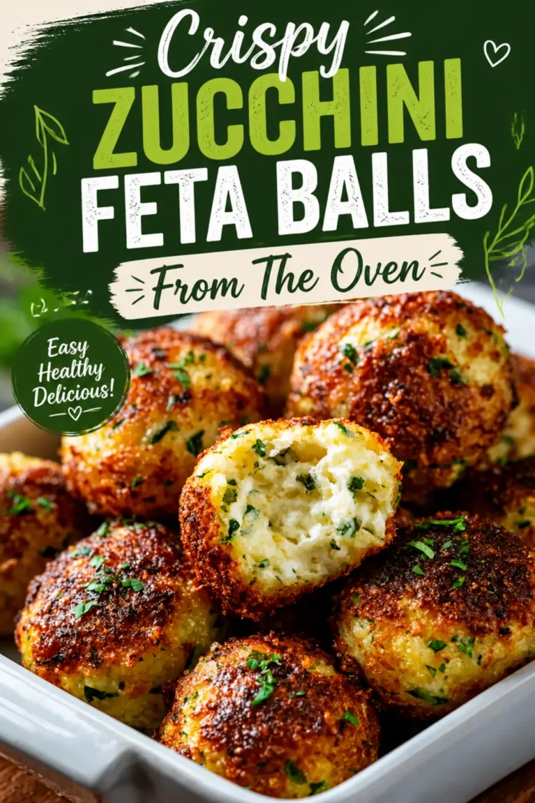 Knusprige Zucchini Feta Ballchen Aus Dem Ofen Die