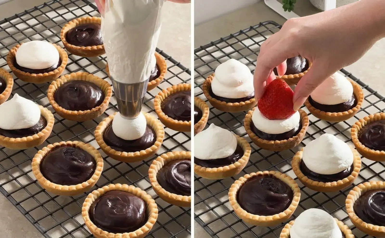 Mini Chocolate Tarts, Toppings