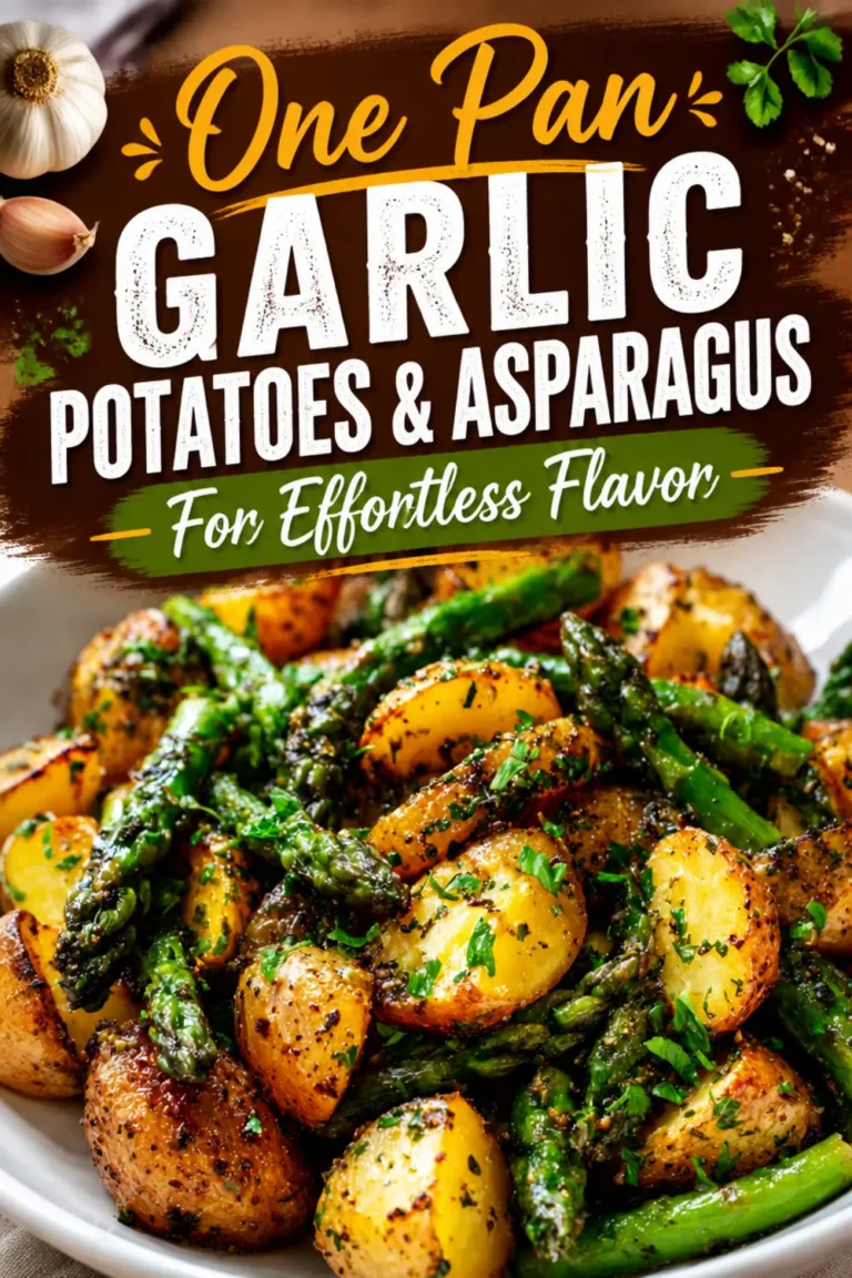 One Pan Garlic Potatoes Asparagus For Effortless Flavor