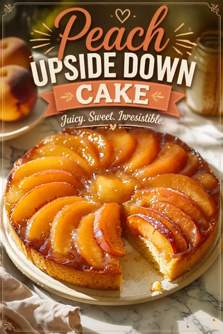 Peach Upside Down Cake Juicy Peaches