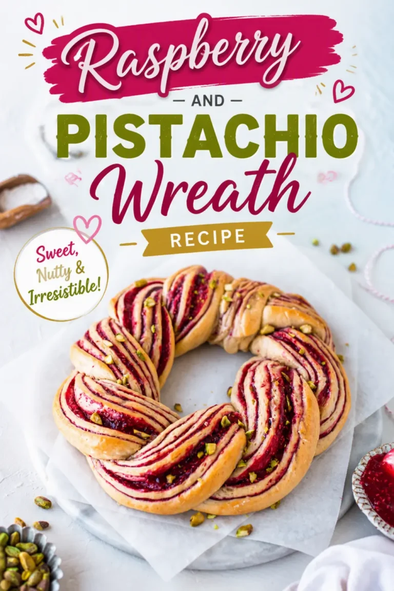 Raspberry And Pistachio Wreath Recipe