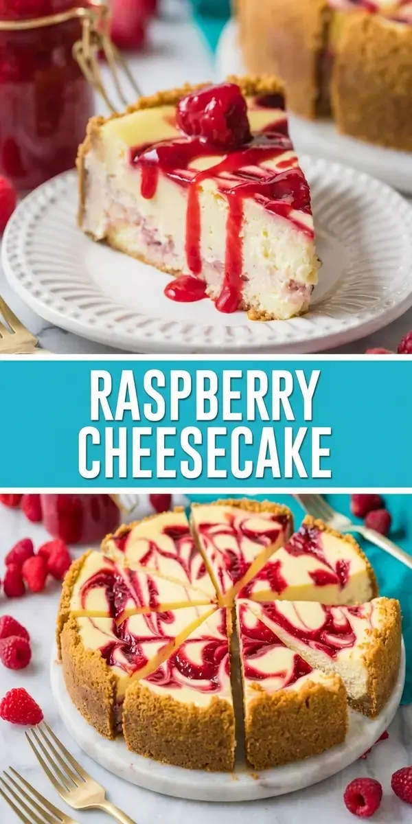 Raspberry Cheesecake with a Homemade Tangy Swirl, No Water Bath Required 11 Raspberry Cheesecake