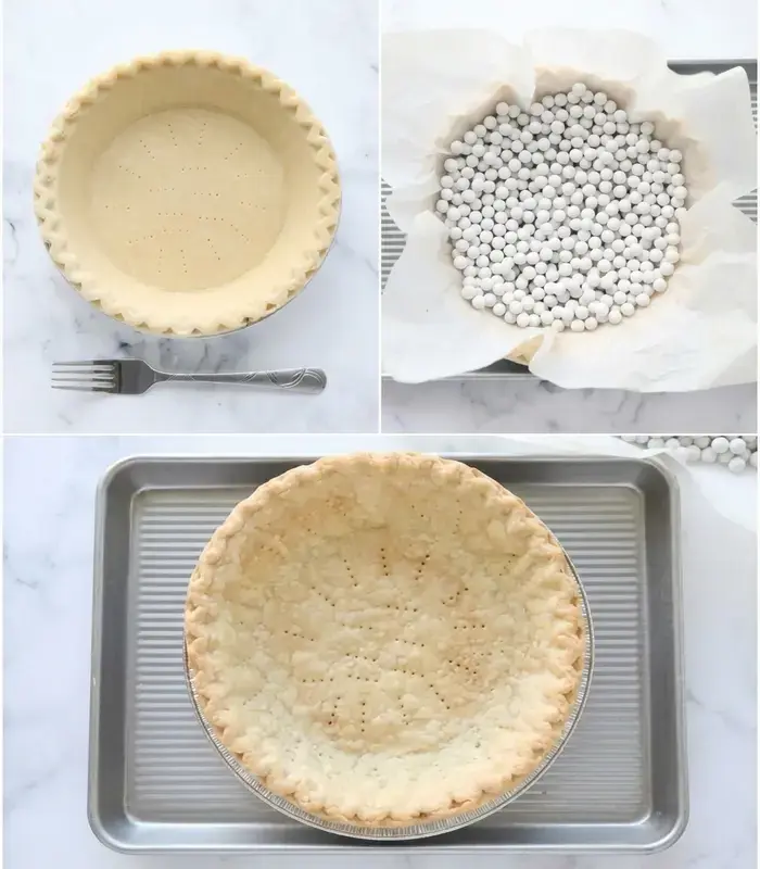 Raspberry Cream Pie Recipe with a No-Bake Cream Cheese Filling 15 Raspberry Cream Pie, Blind Bake the Pie Crust