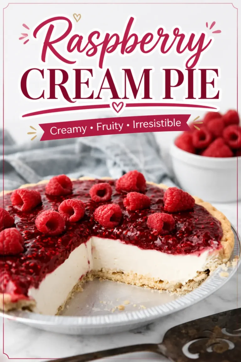 Raspberry Cream Pie Recipe with a No-Bake Cream Cheese Filling 22 Raspberry Cream Pie