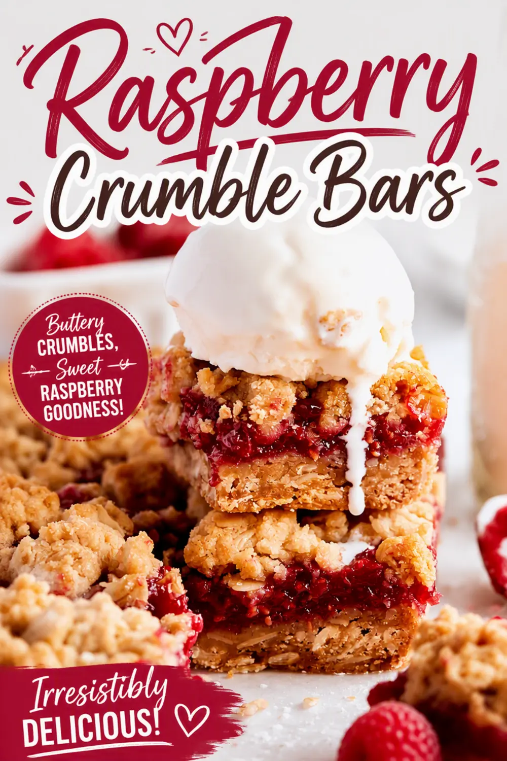 Raspberry Crumble Bars